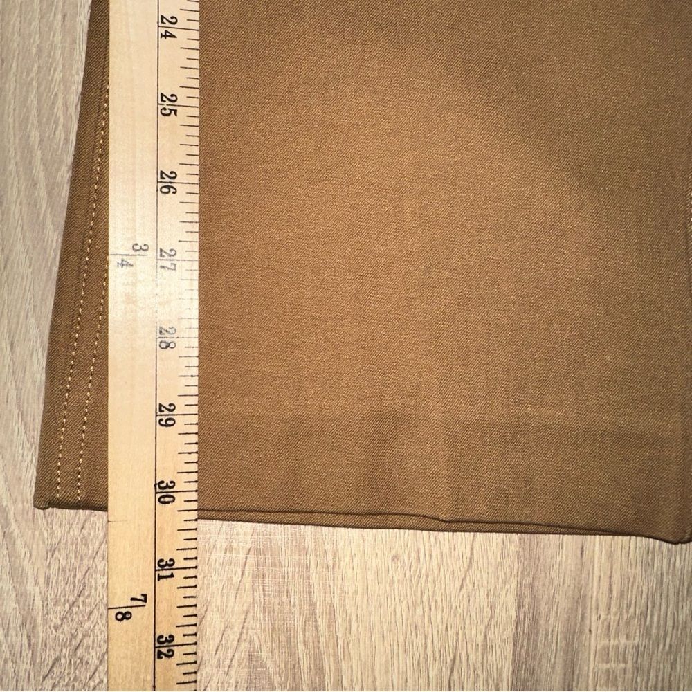 Banana Republic Pants Women's 12 Tan Sloan Straight Camel High Waist BI-Stretch - Picture 10 of 10